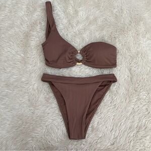 Monday Swimwear Ribbed Bikini Set